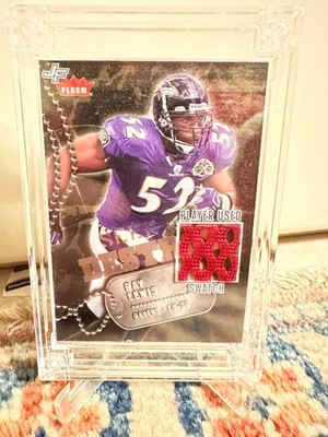 Ray Lewis HOF Player Used Jersey Fusion Ravens Defense GOAT