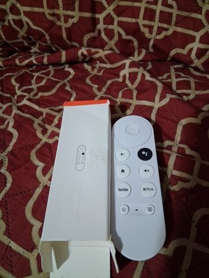 New G9N9N For Chromecast 4K With Google TV Voice Bluetooth IR Remote Control Wht