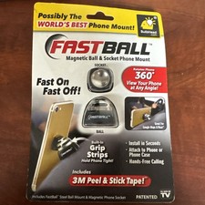 NEW Fastball Cell Phone Mount Holder for Car Magnetic Rotates 360° 3M Tape