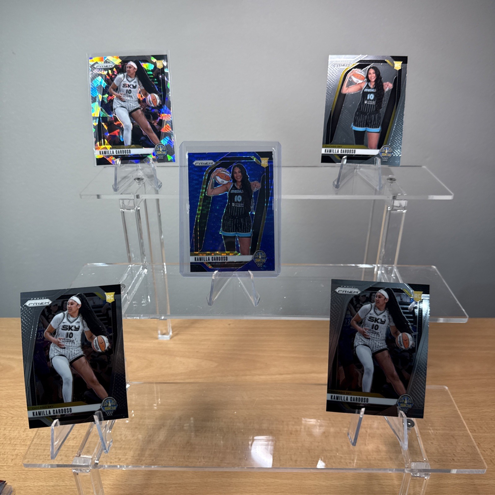 🔥🔥 2024 Kamilla Cardoso Rookie Card Lot (5) RC Prizm Blue /199 Chicago Sky