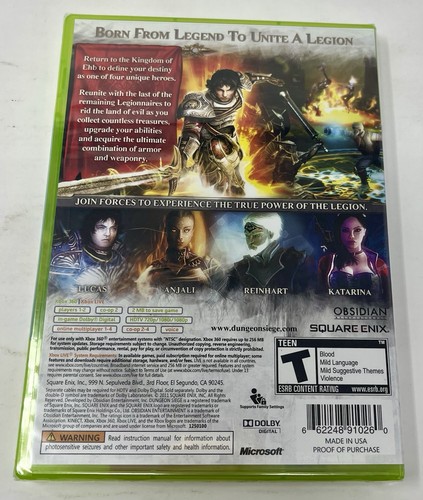 DUNGEON SIEGE III 3 - MICROSOFT XBOX 360 - BRAND NEW SEALED - Picture 2 of 3