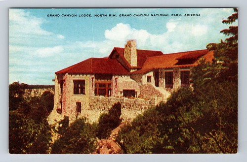 Grand Canyon Nationalpark, Grand Canyon Lodge, Antik, Vintage Postkarte