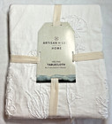 Artisan De Luxe Shower Curtain White Embroidered Floral Cotton 60 X 104 Nip