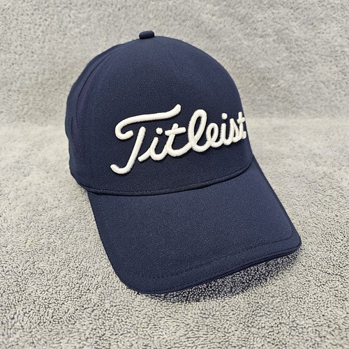 Titleist Golf Cap Performance Baseball Cap S/M Flex Fit Blue White Vented