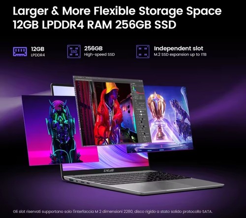 Teclast F16 Pro 15,6 Pollici 12 Gb Ram 256 Gb SSD - Foto 5 di 5
