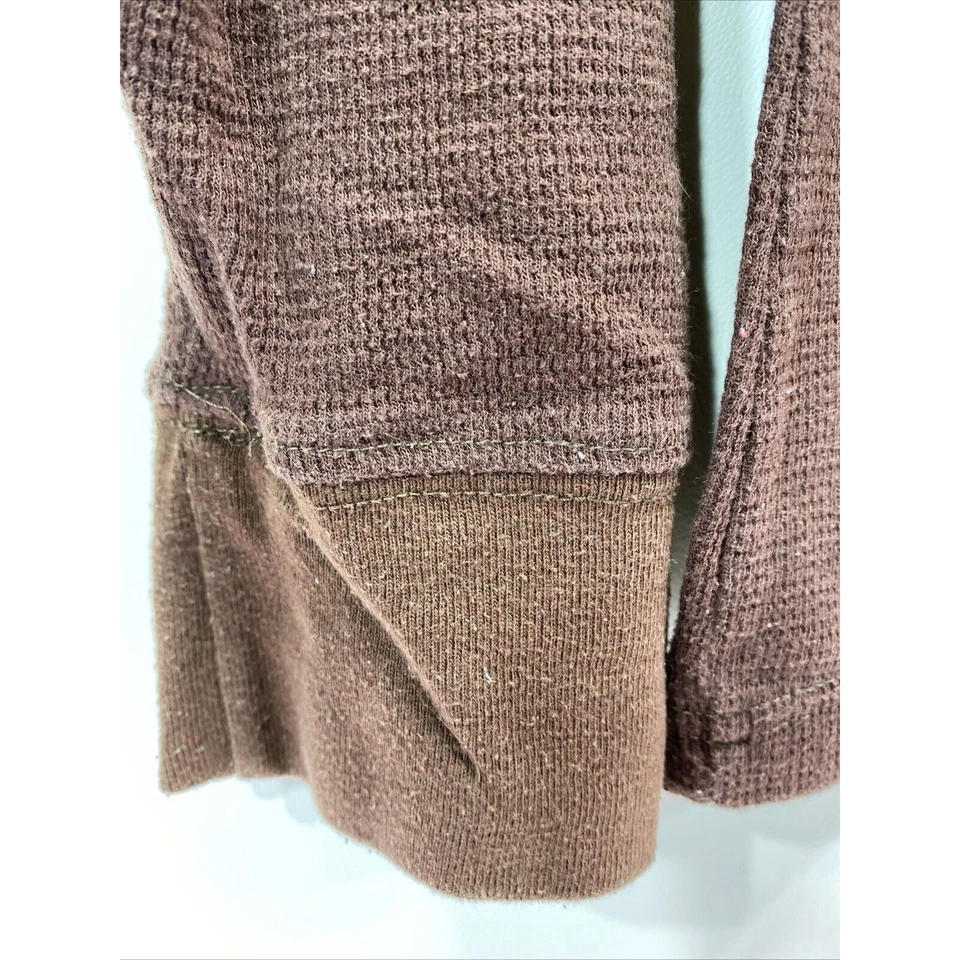 Camisa tejida térmica gofre manga larga marrón Iron Man para niño talla grande 36" Foto 4 de 4