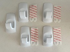 Set of 5 Command Jumbo Hooks 7.5 lb Capacity Indoor White 17004ES, 8 strips 3.80 per strip