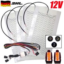 4 TLG Auto Sitzheizung Carbon Heizmatten Nachrüstsatz Universal KFZ PKW 12V