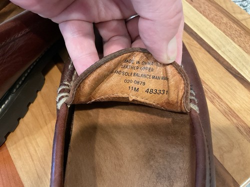 Vintage Eddie Bauer Handsewen braune Leder Halbschuhe Schuhe Damen 11 M y2K - Bild 7 von 9
