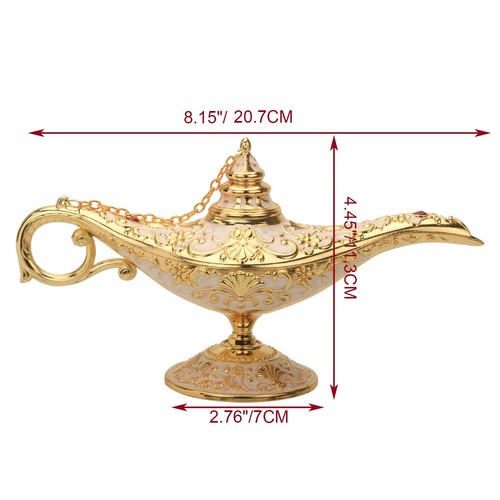 Klassische Aladding Magic Genie Lampe Legende Wunschlicht Trachtenlampe Metall Auto... - Bild 2 von 7