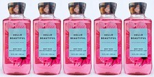 5 Bath  Body Works HELLO BEAUTIFUL Body Wash Shower Gel 10 oz