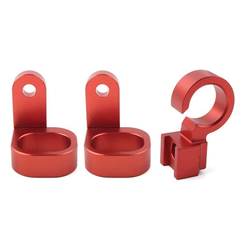 3PCS Front & Rear Brake Hose Line Clamp Red Fit Suzuki DRZ400SM 2005-2021 2022 - Picture 3 of 5