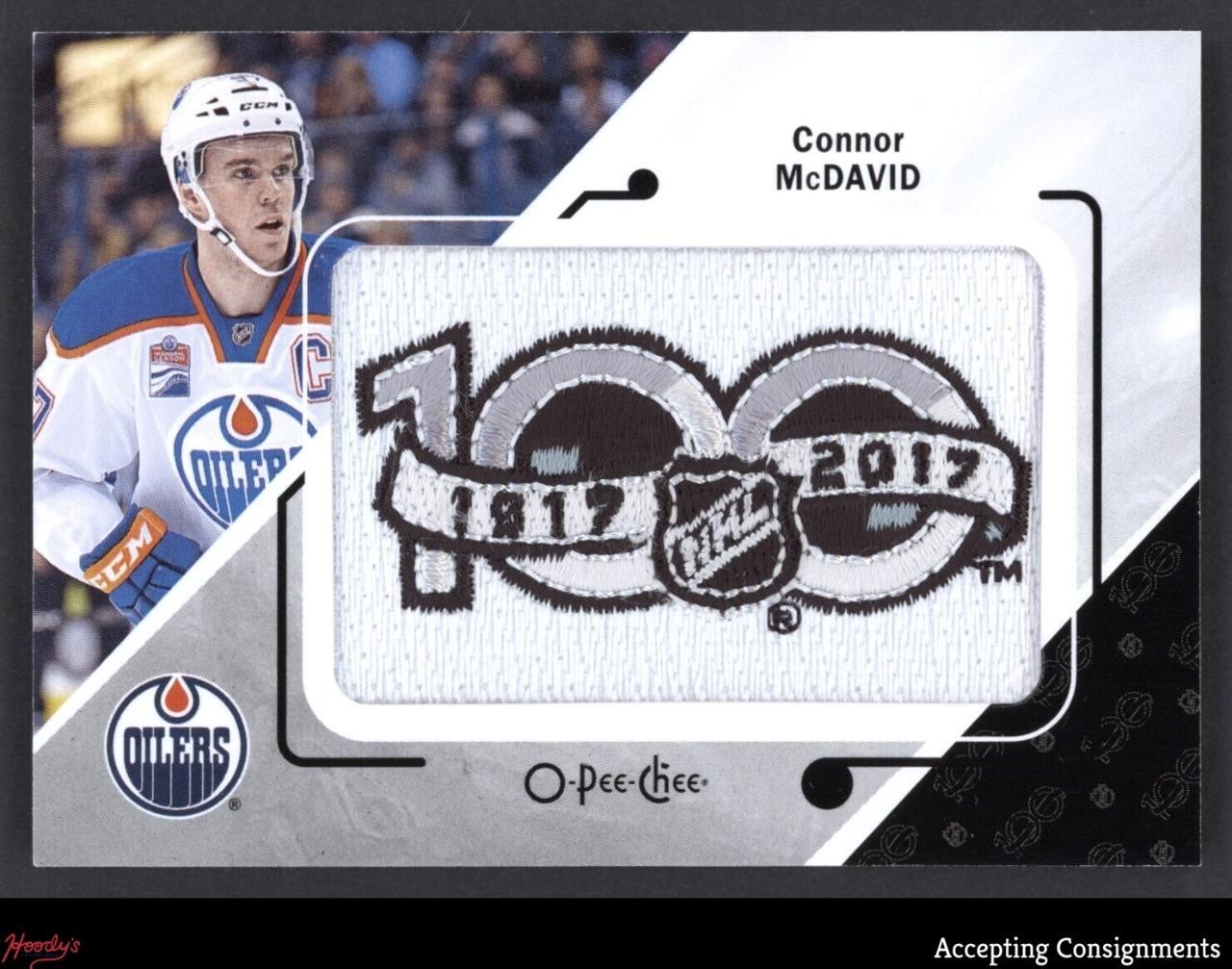 2017-18 O-Pee-Chee Patches #P45 Connor McDavid Manufactured Patch