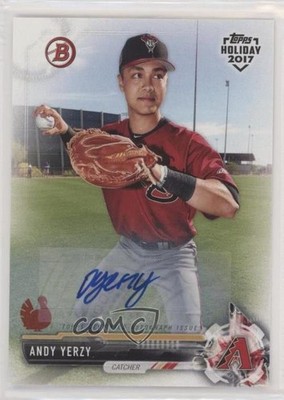 2017 Topps Holiday Bowman Turkey 12/35 Andy Yerzy #TH-AY 03xg