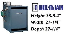 Weil-McLain PEG45PIDNS6 Steam Boiler 150K BTU 82% Cast Iron NPT