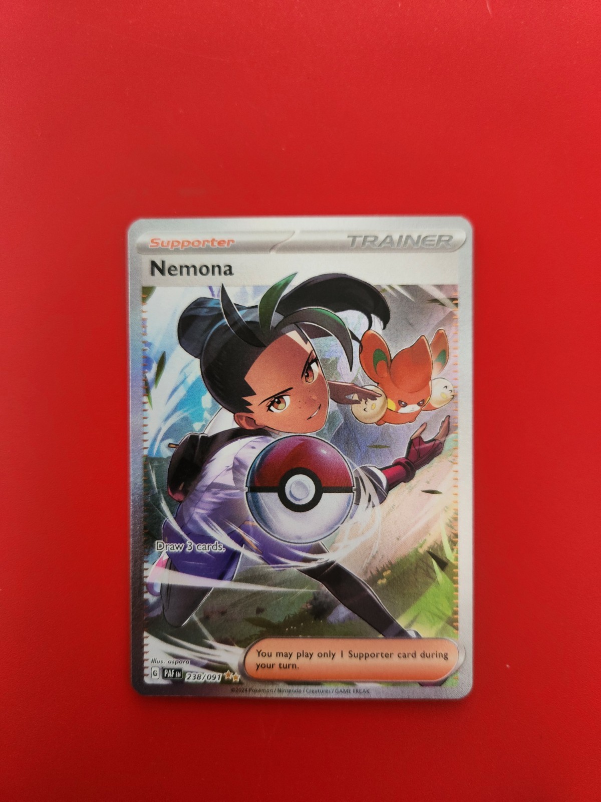 Nemona 238/091 SV: Paldean Fates Holo