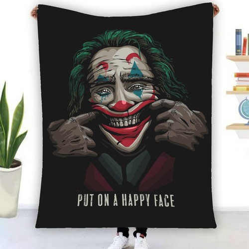 joker Warm Single-Side Printing Flannel Fleece Blanket - Picture 2 of 3