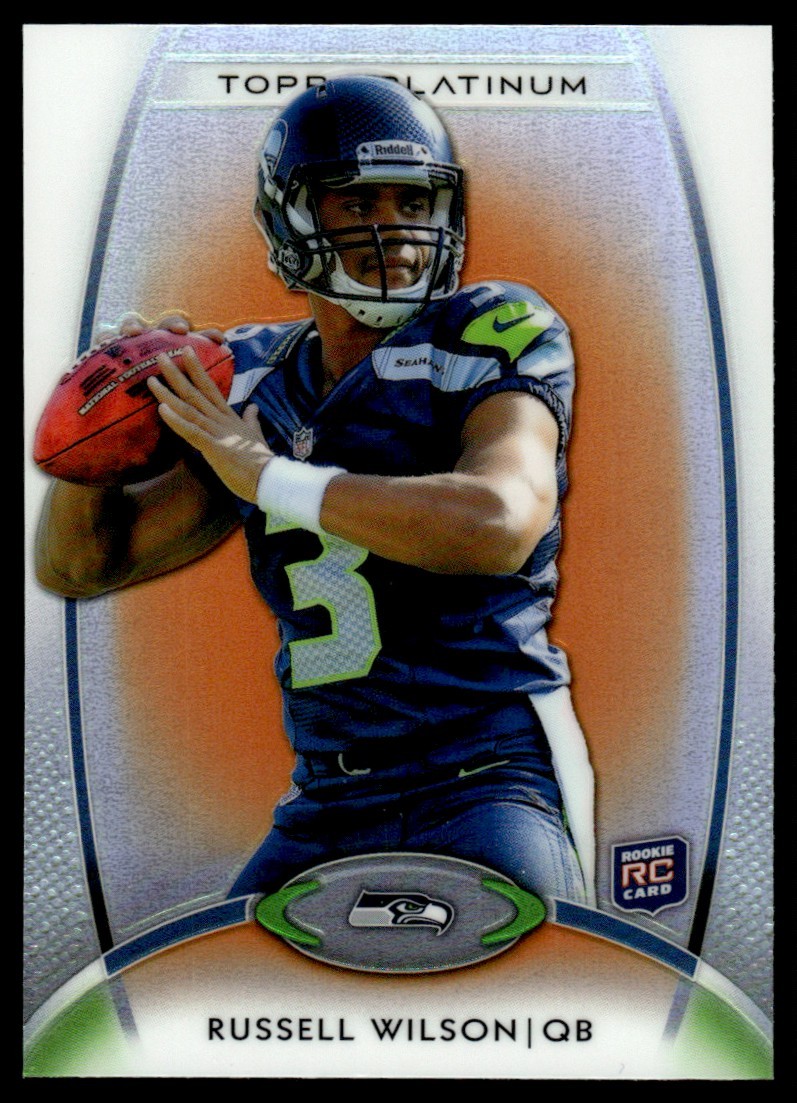 2012 Topps Platinum Russell Wilson Rookie Seattle Seahawks #138