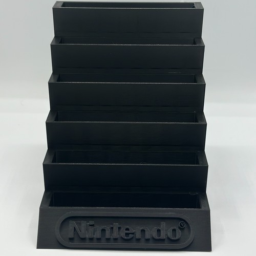 Nintendo 64 Portagiochi Scaffale Supporto Stampato 3D Porta 6 Cartucce Gioco N64 - Foto 3 di 5