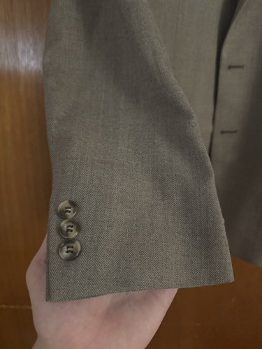 Men’s Vintage Yves Saint Laurent Blazer Beige Size Small (36 US Estimated)  - Picture 3 of 10