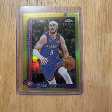 2025 Topps Chrome Basketball Alex Caruso Yellow Refractor 121/275