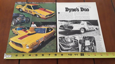 1979 DYNO DON NICHOLSON PRO STOCK FORD FAIRMONT RACE CAR  ORIGINAL 1978 ARTICLE