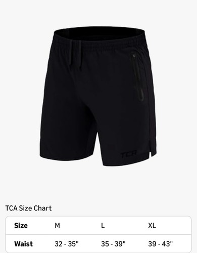 TCA Elite Tech Men’s Gym,Running ETC.. Black Medium - Picture 5 of 5