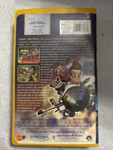 Jimmy Neutron  Boy Genius VHS 2002 Clam Shell - Picture 2 of 6