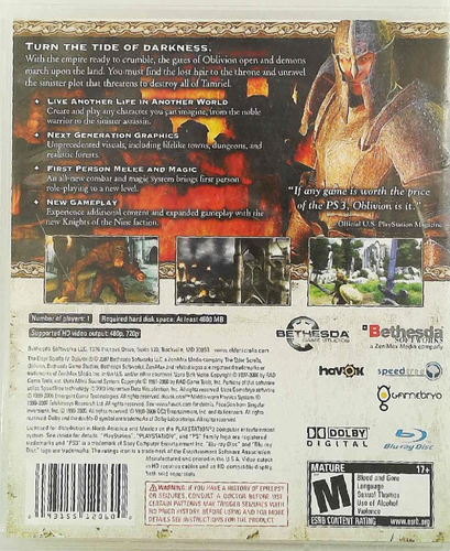 β π₯ The Elder Scrolls IV Oblivion (PS3) Tested, Complete w/ Case π₯ β - Picture 2 of 5