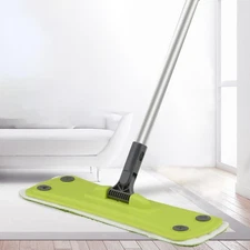 Flat Mop Wet and Dust Mopping 360° Rotating Head Professional Dust Mop for