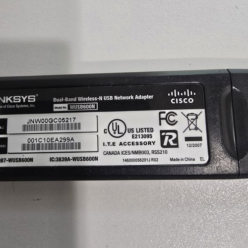 LINKSYS Wireless-N USB Network Adaptor with Dual-Band - Model WUSB600N - Photo 5/5