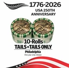 1776-2026 P Dime Emerging Liberty Rolls Quincentennial Uncirculated 10 Roll TT