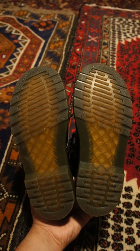 Doc Martens 1460 Y Lackleder schwarz Stiefel seitlicher Reißverschluss Größen Herren 5 Damen 6 - Bild 6 von 10