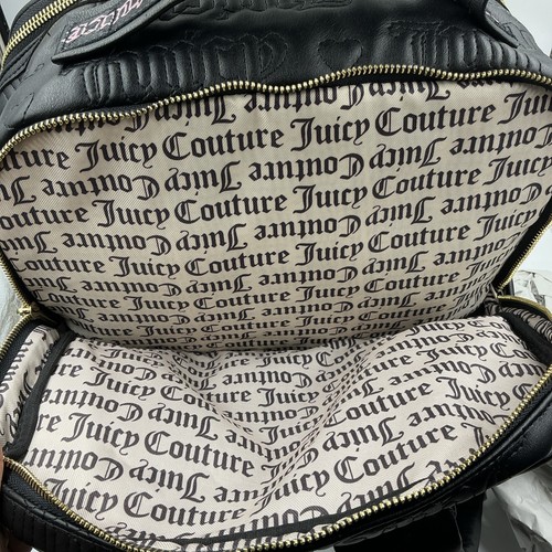 Juicy Couture aufgeblasener Rucksack in Originalgröße Lakritz Laptop Geldbörse inkl. - Bild 10 von 11