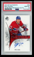2019-20 Upper Deck SP Authentic Future Watch PSA 10 Nick Suzuki Rookie Auto