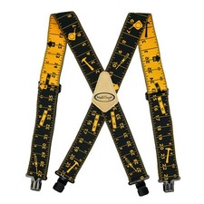 Mens Heavy Duty Metal Clip 2" Wide Work Suspender X Back Braces Printed Patterns