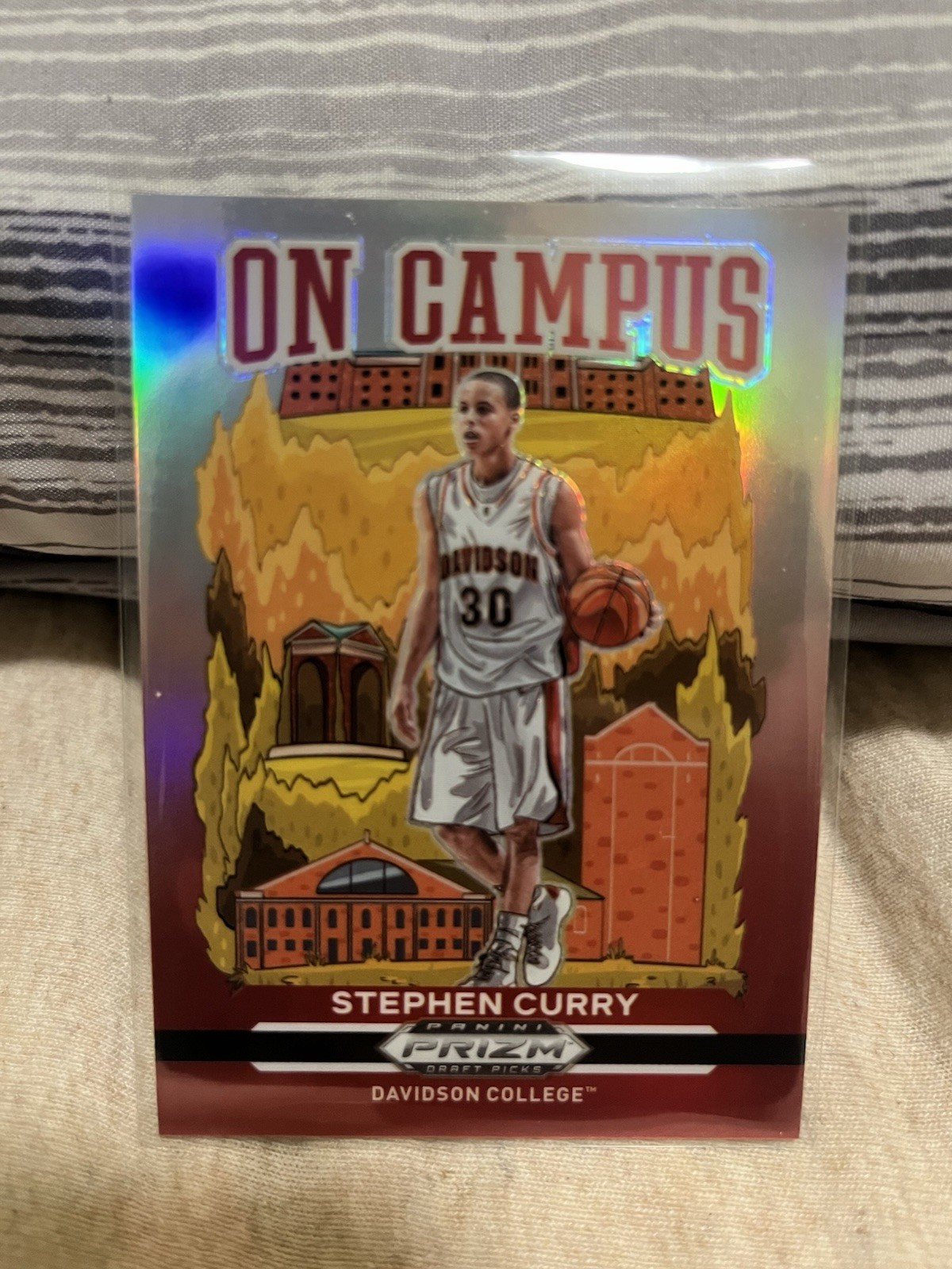 2021-22 Panini Prizm Draft Picks On Campus Stephen Curry #14
