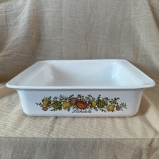 Corning Ware Vintage P-322 Spice of Life L’Echalote Casserole Dish 8x8x2 Square