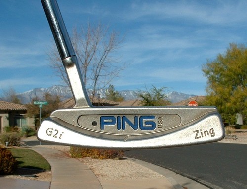 NICE Ping G2i Zing Putter 35" inch Right Hand Blue Insert NICE WINN DriTac Grip - Picture 1 of 6