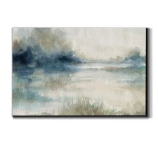Wexford Home Landscape Wall Art Premium Gallery Wrapped Canvas Abstract Ocean
