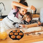 1Pc 7 Grids Muffin Cake Cups Muffin Tray Baking Molds Air Fryer Accessory