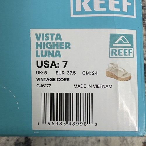 Reef Women’s Vista Higher Luna Platform Sandals Vintage Cork Size 7 - Picture 6 of 7