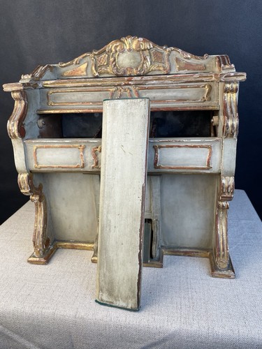 Antikes Miniatur Klavier Barock Stil Gefasst Mechanismus Ca. Um 1900 Unikat Rar - Bild 6 von 21