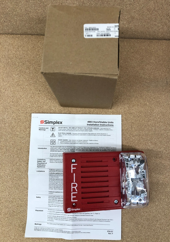 Simplex 4903-9252 HORNSTROBE ROT 15CD EINSTELLBAR FEUERALARM - Bild 2 von 8