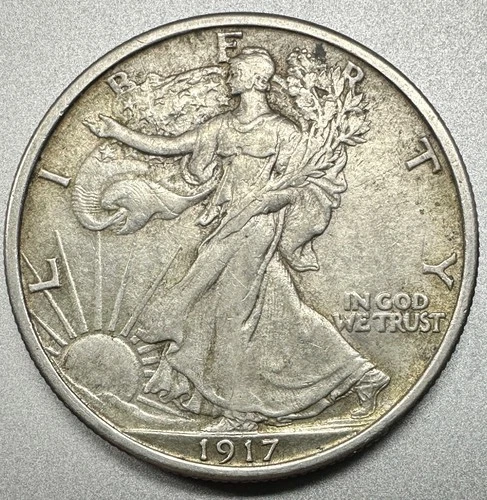 1917  WALKING LIBERTY HALF DOLLAR   XF+  #1759