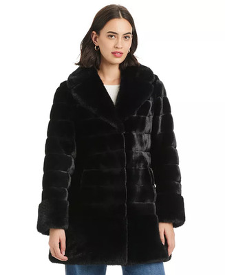 Jones New York Faux Fur Coat Women s xl Winter Jacket