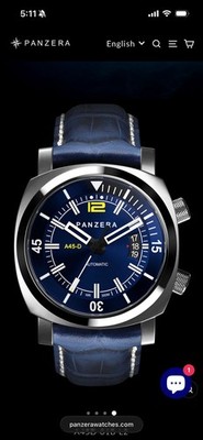 AQUAMARINE 45D OCEAN BLUE AUTOMATIC DIVER Brand New