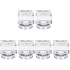  6 Pcs Square Crystal Dresser Knobs European Style Cabinet Knob Furniture