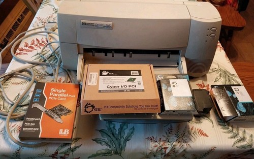 HP Deskjet 1120c Professional Series 8 Pcs Lot 45 HP Ink 23 Open Cyber I/0 Pci