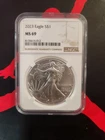 2023 American Silver Eagle NGC MS 69 — 1 oz .999 Fine Silver